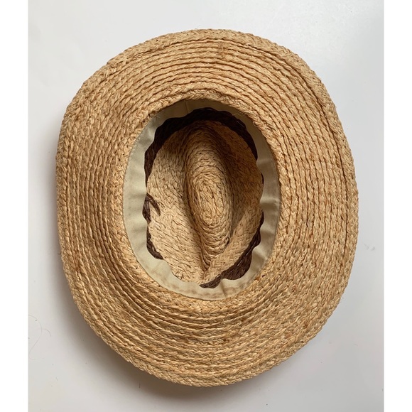 Zara Wide Brim Straw Panama Hat - Picture 6 of 8
